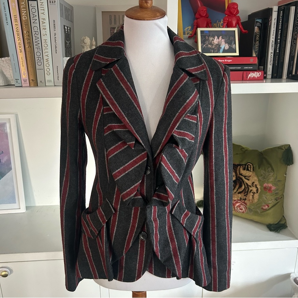 L.A.M.B. Ruffle Blazer